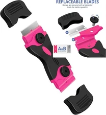 DEKEones Razor Blade Scraper, Double Edged Razorblade Scraping Tool with 10... 