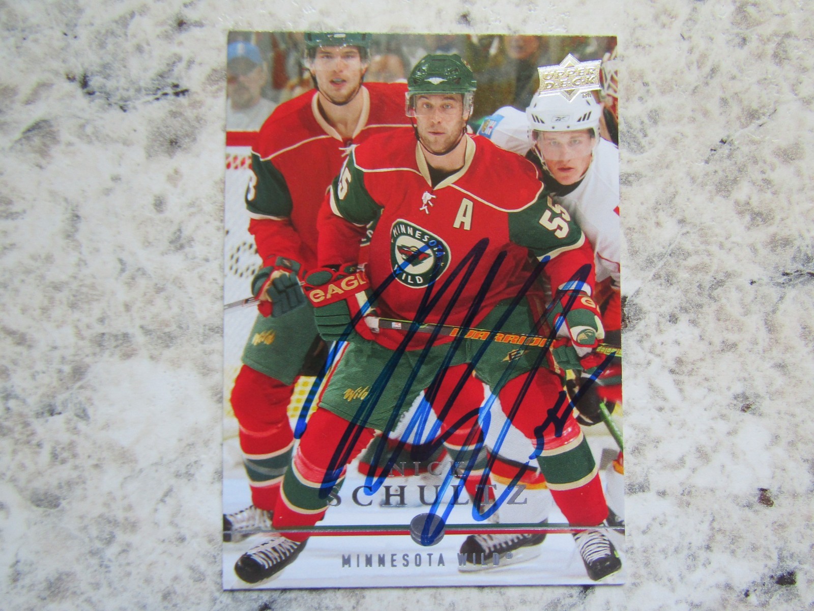 Minnesota Wild Nick Schultz Signed Autographed 2008-09 Upper Deck Mint