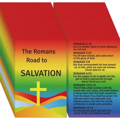 Fankya 240pcs The Romans Road to Salvation Gospel Tracts Plan of Salvation Pr...