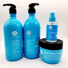 Luseta Coconut Milk Shampoo Conditioner Mask & Oil Serum 4-Pack Hair Care Set
