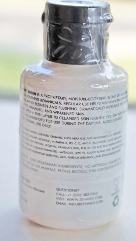 ZenMed Suero Reconstructivo para el Cuidado de la Piel Acné Rosácea Enrojecimiento 2 OZ Sellado Foto 2 de 3