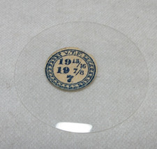 GLASS POCKET WATCH CRYSTAL WATCHMAKER SIZE 19 15/16 H 7 REPLACEMENT PART 481