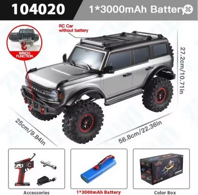 s-idee  WL 104020 silber RC Model Crawler RTR 1/10 2.4G 4WD 2CH 2,4 GHz Silver