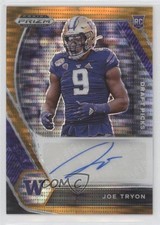 2021 Prizm Draft Picks Orange Pulsar 22/49 Joe Tryon-Shoyinka Tryon Auto 0q4x