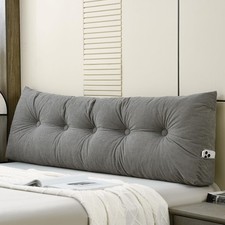Headboard Pillow Queen Size Bed Wedge Pillow for Headboard Large Long Backres...