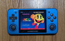 Anbernic RG351MP Handheld Game Console, Ocean Blue 128GB Game SD card, ArkOS,