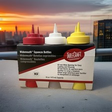 Widemouth Squeeze Bottles 63mm Wide Opening for Easy Storage 16oz