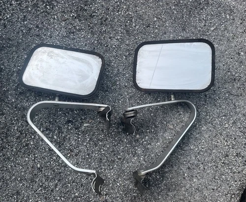 OEM 80-96 Ford F150 F250 Bronco Side View Mirrors Upper Mount Style Set Mirror