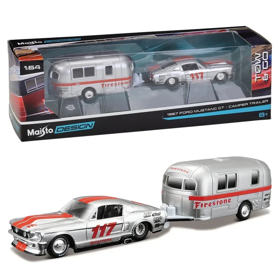 Camión de aleación Maisto 1:64 plataforma plana transporte vehículos modelo diecast remolque Foto 4 de 4
