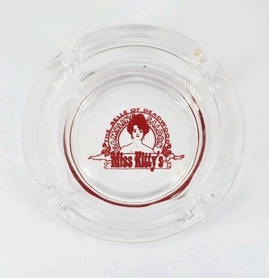 Vintage Marketing Ashtray / Miss Kitty's Gambling Saloon / Deadwood South Dakota