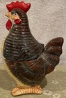 Vintage Japan Ceramic Chicken Covered Dish Canister Farmhouse Kitchen New — photo 2