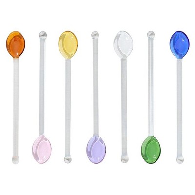 Glas Teelöffel Rührlöffel Espresso oder Tee Rührstäbchen Glas Rührlöffel Stab