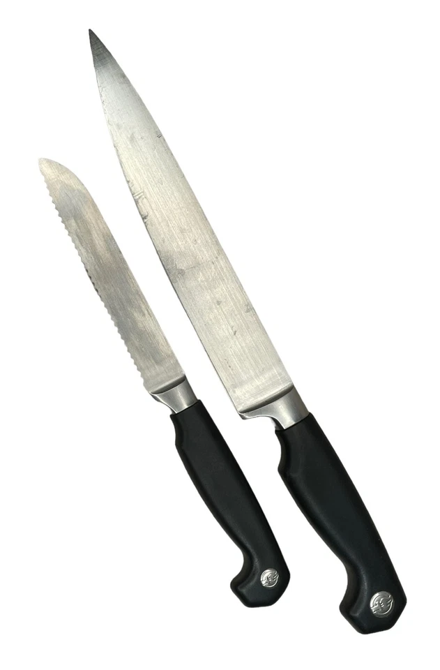 Faca serrilhada Hofritz Sharper Image Signature Series 5" 8" Chef conjunto de 2 - Imagem 2 de 4