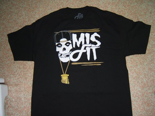 T-Shirt MISFIT by Flat Fitty URBAN FIEND brandneu in Tasche schwarz Large!!!! - Bild 1 von 6