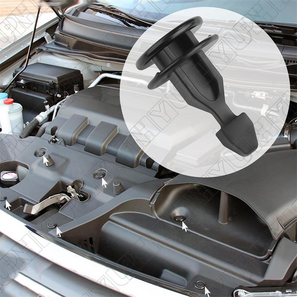 20Pcs Engine Bulkhead Cover Striker Retainer Plastic Rivet Clip For Honda Acura