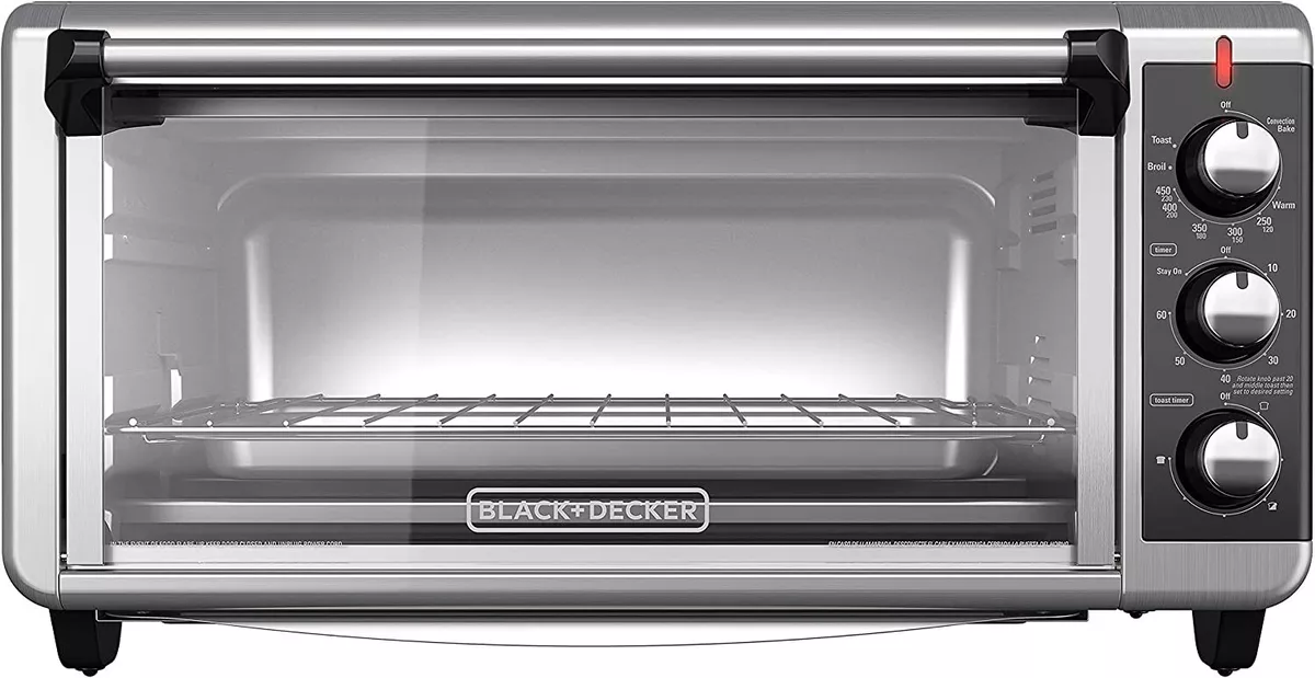 BLACK+DECKER 8 Slice ExtraWide Stainless Steel Countertop Toaster Oven  TO3250XSB