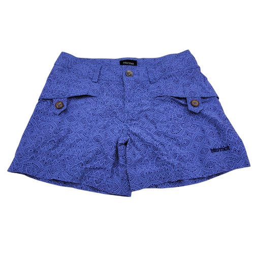 Marmot Womens Size 4 Shorts Blue Ginny Casual Outdoors Hiking Cargo