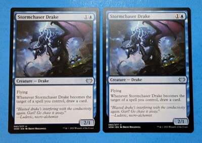 mtg crimson vow chase cards 2x Stormchaser Drake Innistrad Magic Creature Drake Island 82 mtg crimson vow chase cards