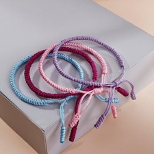 Tibetan Buddhist Charm Bracelets-Handmade Knot Thread Couple Adjustable Bracelet