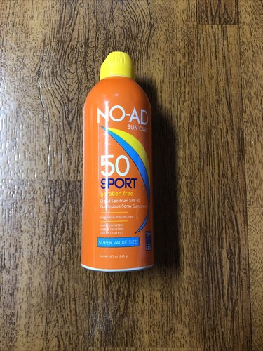 NO-AD Sport SPF 50 Sunscreen Spray 8.7 oz Paraben Free - 10/21 - Picture 1 of 4