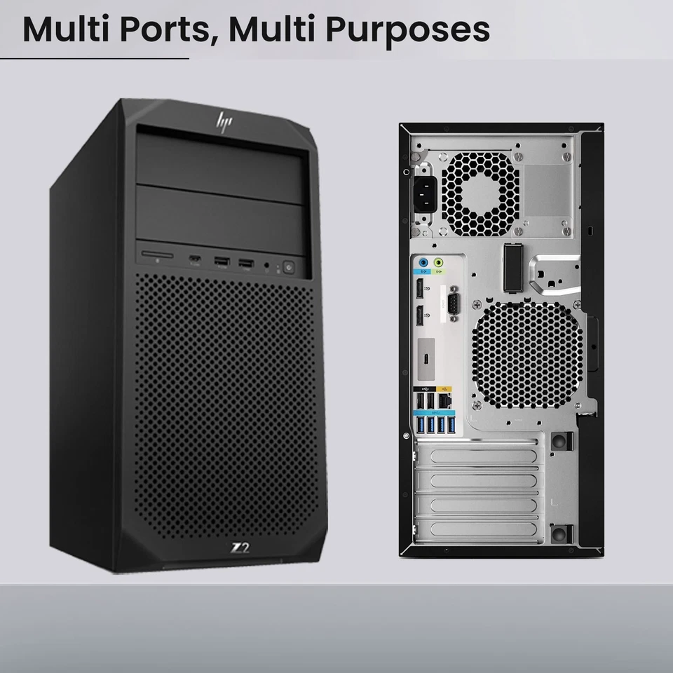 HP Z2 G4 MT Desktop PC Core i5-8500 32GB Ram 1TB SSD Built-in Wi-Fi Windows 11 - Image 4 of 4