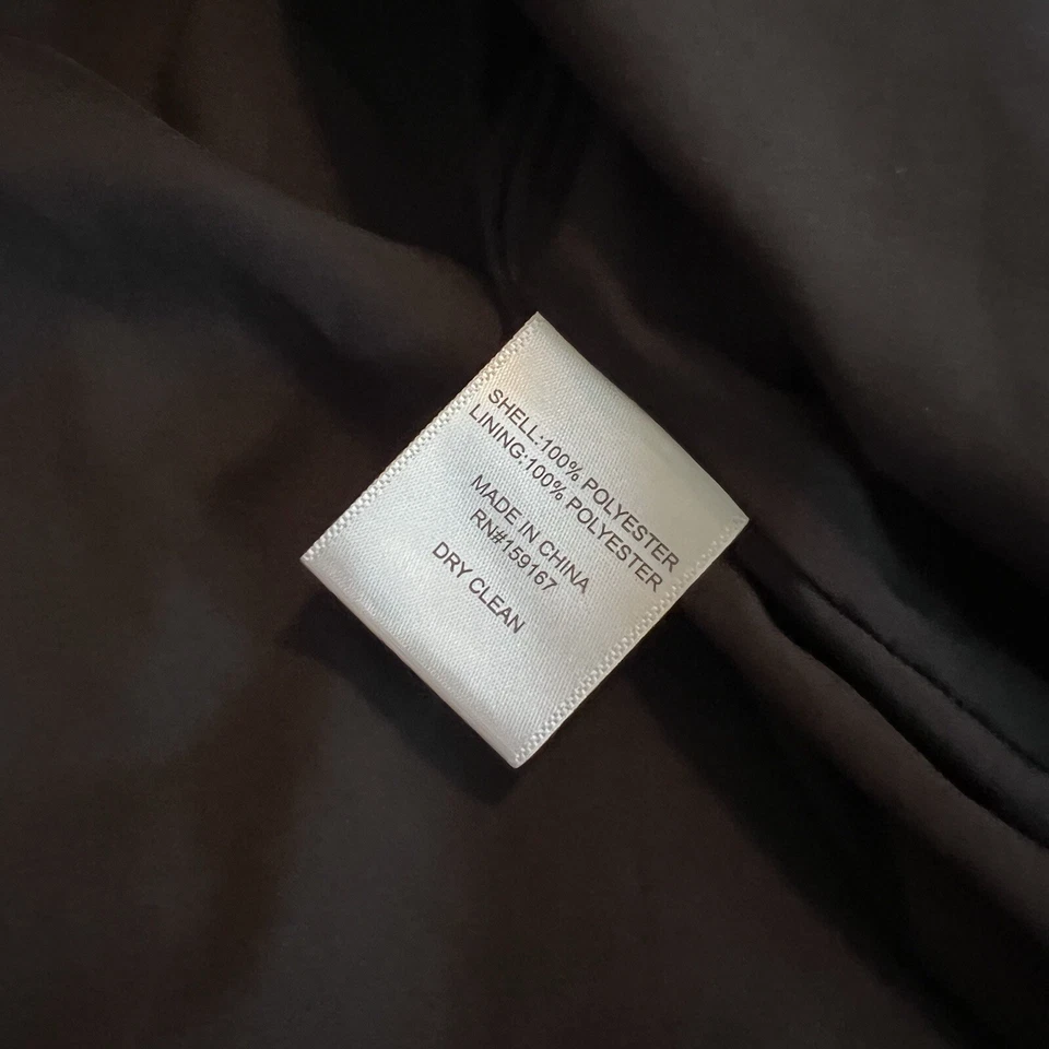 $225 Milly Kid's Girl's Black Rori Windowpane Chiffon Dress Size 10 Long Sleeve - Image 3 of 4