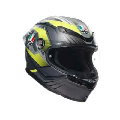 Casque AGV Intégrale Fibre K6 K-6 S Multi Mplk Excite Matt Camo / Yellow Xs - Photo 1/4