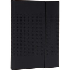 Image of HUGO BOSS NOTE PAD A6 SPOT BLACK TEXTURED LEATHER NOTEPAD PU LEATHER RRP £35