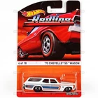 2015 Hot Wheels 70 CHEVELLE SS WAGON #4 white - HW Heritage REDLINE 1:64 CFN69