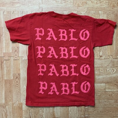 Kanye West Mens Small Red Shirt I Feel Like Narcos Pablo Graphic Tee Migos AC