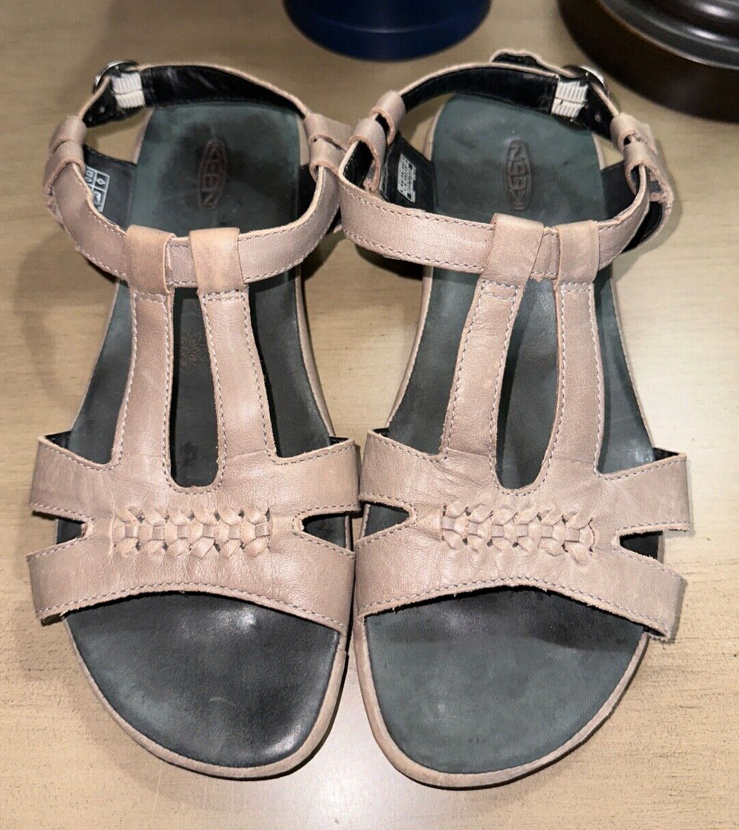 KEEN Emerald City sandali con cinturino in pelle taupe donna US 10 EU 40 5