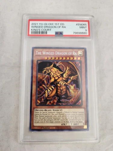 2021 YuGiOh The Winged Dragon of Ra KICO-EN065 Secret Pharaohs Rare 1st Ed PSA 9