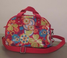 Borsa Tracollo Portaoggetti Tuc Tuc Bimba Rossa Con Motivi Floreali Usata