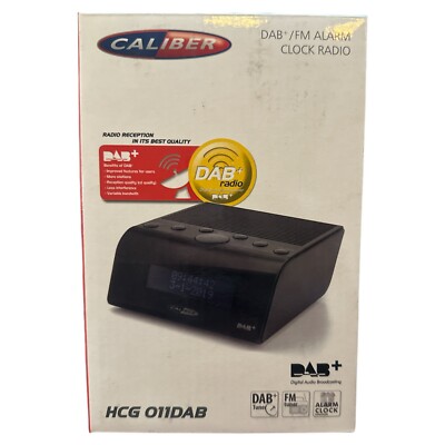 Caliber HCG011DAB DAB+ /FM Alarm Uhren Radiowecker Uhrenradio UKW Retro Schwarz