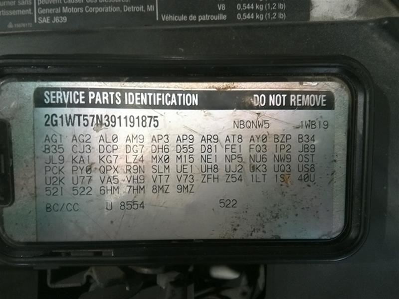 Wiper Transmission VIN W 4th Digit Limited Fits 06-16 IMPALA