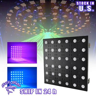 NEW Stage Matrix 36 RGB 6x6 Tri-Colored Matrix Blinder Light DJ Effect Lighting