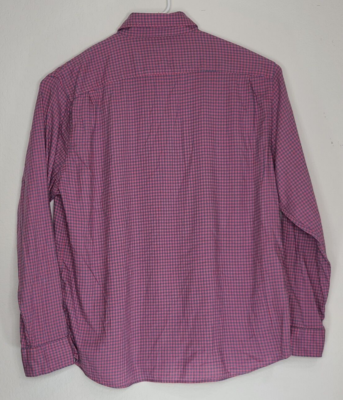 Faherty The Movement Summer Rose Pink Plaid Button Up Shirt Mens