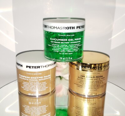Peter Thomas Roth Face Mask Cucumber or Pumpkin or 24K Gold 150ml 5.1oz YOU PICK