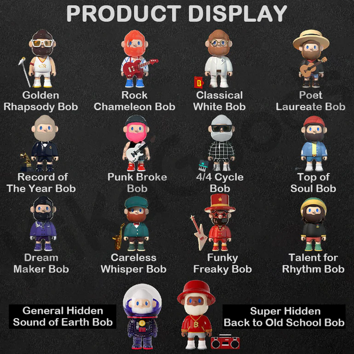 FARMER BOB ボブ Retro Secret Sound Earth Farmer Bob Retro Replay Blind Box - myplasticheart