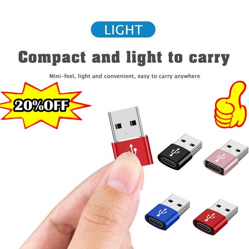 USB 3.0 Type A Male to USB 3.1 Type C Female Adapter colors 4 Converter DES - Imagen 1 de 14