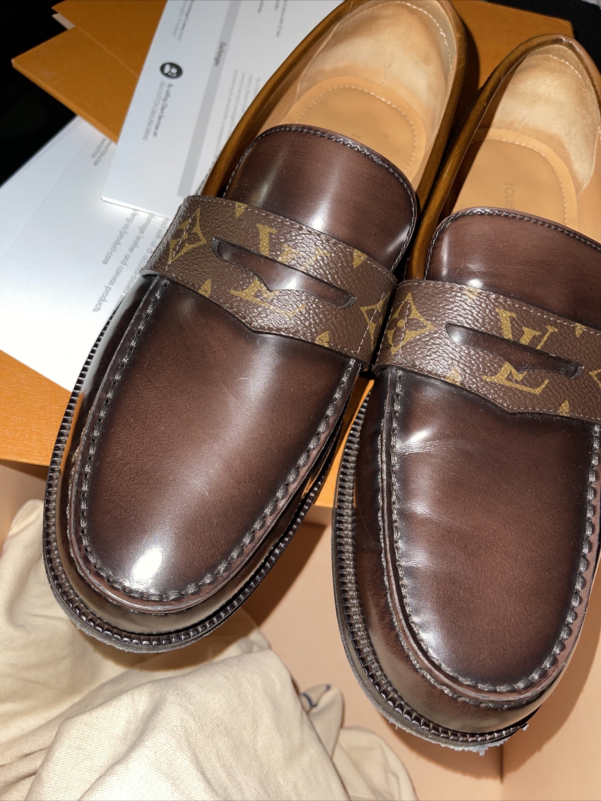 Louis Vuitton Major Loafer BROWN. Size 09.0