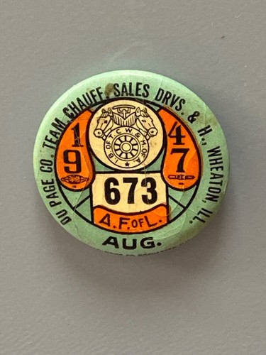 Vintage Aug. 1947 Du Page County Chauffer Drivers Union A. F. of L. Wheaton, IL - Picture 3 of 7