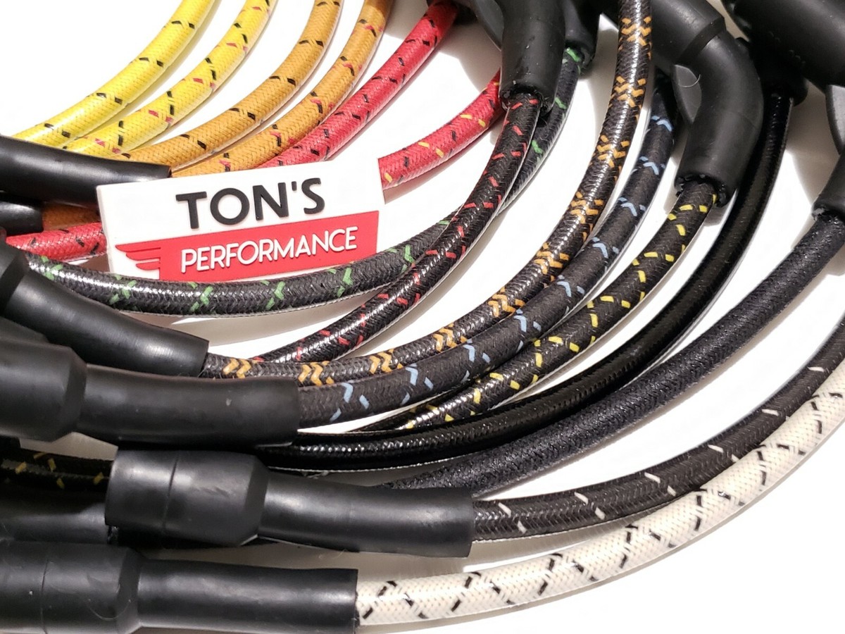 Ton's Performance Red 8mm Spark Plug Wire Set For 2007-2017 Harley Sportster (883, 1200)
