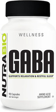100 Pure GABA Supplement Gamma-Aminobutyric Acid , 500Mg - May Help with Healt