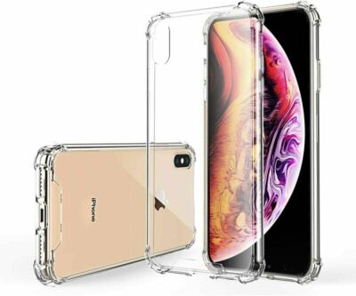 Klare schwarze Gel Hülle für iPhone XR 6 7 8 11 XS 12 MAX klare weiche Gel Handyhülle