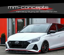CUP Spoilerlippe + Wing für Hyundai i20N Performance Frontspoiler Spoilerschwert