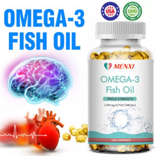 Fish Oil 3600 mg with Omega 3 EPA  DHA - Triple Strength Omega 3 Supplement