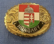 Vintage Belt Buckle National Emblem of Hungary NEW