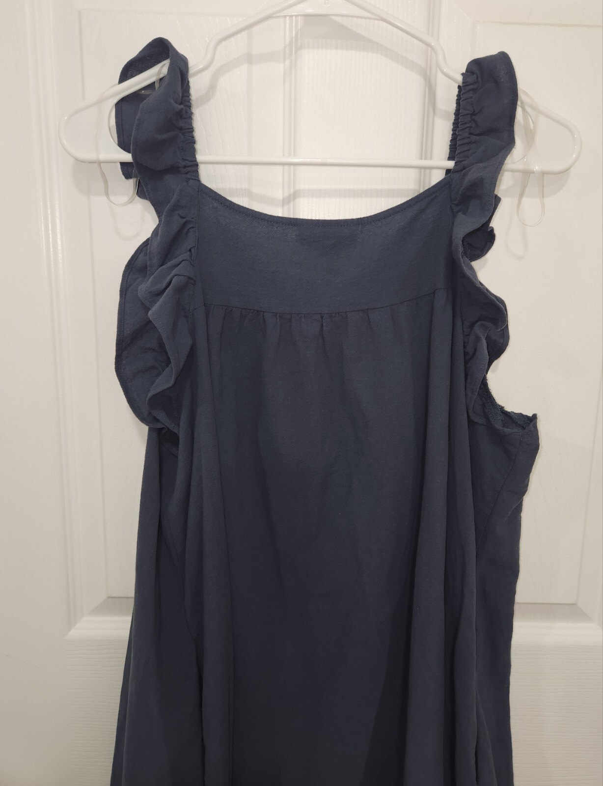Universal Thread Navy Button Down Dress With Flut… - image 7