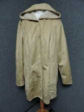 Sheego Fur Lined Faux Suede Hooded Coat Camel Uk 18 Ln022 Yy 08